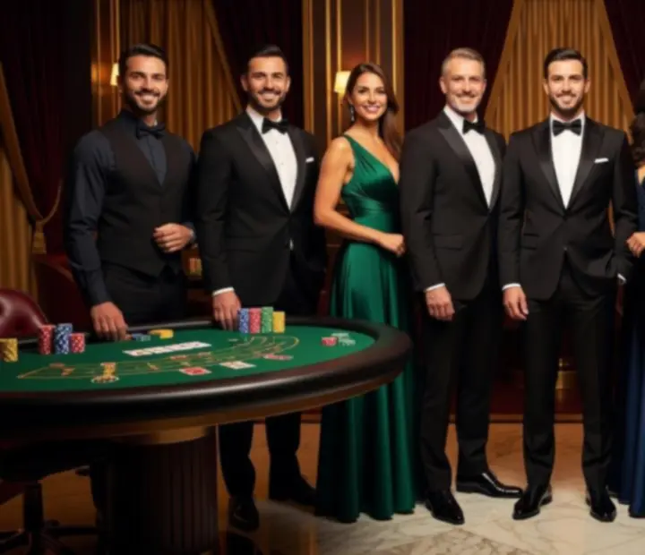 Profesjonalni prowadzący i krupierzy Wonderstar s. r. o. podczas eleganckiego eventu